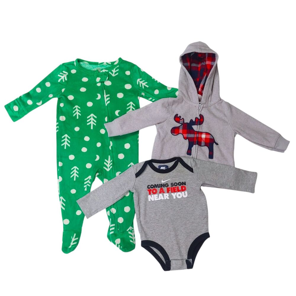 Cat & Jack Carters Nike Baby Holiday Clothing Bundle Size 6-9M